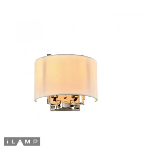 Бра Divole W9505-2 NIC iLamp белый на 2 лампы, основание никель в стиле современный 